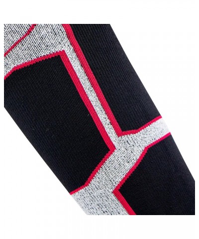 Snowboard Socks for Men - Comfortable Warm Skiing Snowboarding Sock Women, Winter 1 Pair - Black-white-red $11.75 Activewear