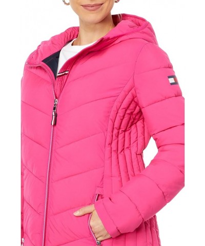 Women's Short Packable Jacket Beetroot $50.31 Coats