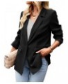 Women's Casual Blazer Open Front Long Sleeve Lapel Work Office Business Blazer Jacket with Pockets Black $19.37 Blazers