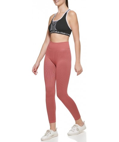 Women's Ribbed High Waist 7/8 Tight Redwood $35.48 Activewear