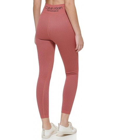 Women's Ribbed High Waist 7/8 Tight Redwood $35.48 Activewear