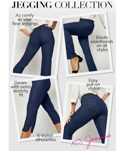 Women's Plus Size Stretch Denim Straight-Leg Jegging Grey Denim $17.01 Jeans