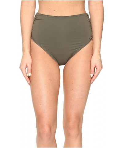 Women's Standard Convertible High Waist Bikini Bottom Swimsuit Dark Sage $18.89 Swimsuits