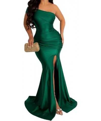 Women's Off Shoulder High Split Long Formal Party Maxi Dress, Off Shoulder High Split Dress Off Shoulder - Dark Green $22.49 ...