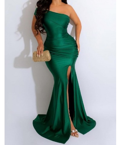 Women's Off Shoulder High Split Long Formal Party Maxi Dress, Off Shoulder High Split Dress Off Shoulder - Dark Green $22.49 ...