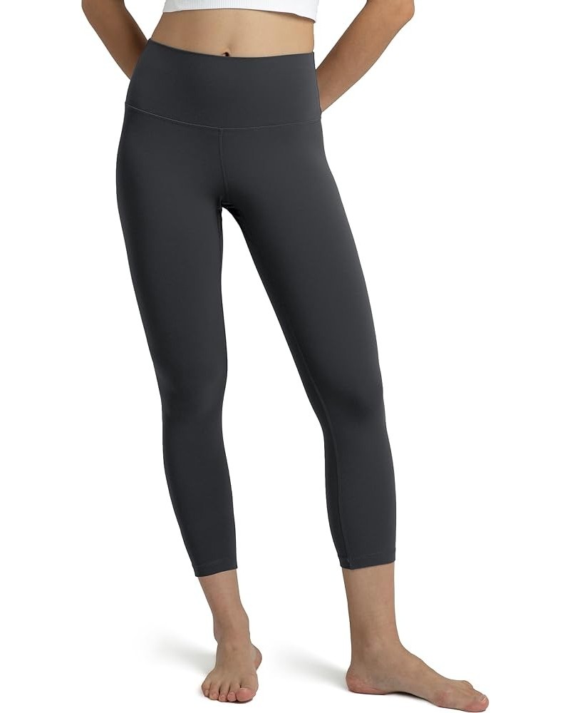 Women's Dreamlux High Waisted Workout Leggings Buttery Soft 21" Inseam Yoga Pants Dark Carbon $16.28 Activewear