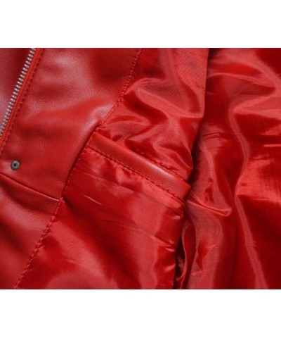 MJ Beat It Jacket, Song - Red - Faux Leather Red $41.80 Jackets