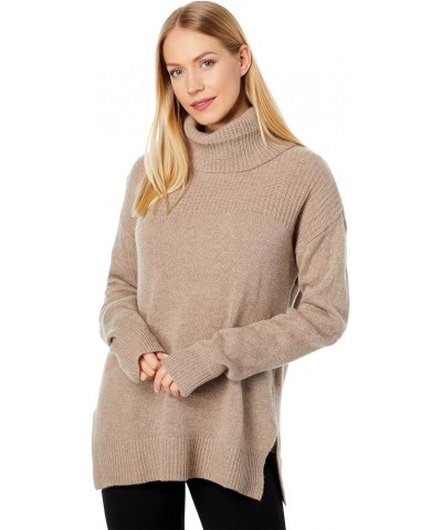 Women's Turtle Neck Sweater Heather Toast $71.46 Sweaters