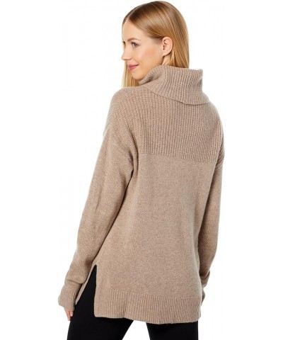 Women's Turtle Neck Sweater Heather Toast $71.46 Sweaters