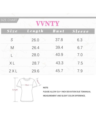 Valentine's Day T Shirts for Women Cute Heart Print Graphic Tees Casual Short Sleeve Top Pink2 $15.19 T-Shirts