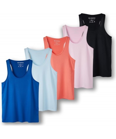 5-Pack Women's Racerback Tank Top Dry-Fit Athletic Performance Yoga Activewear (Available in Plus Size) Plus Size Set 8 $20.6...