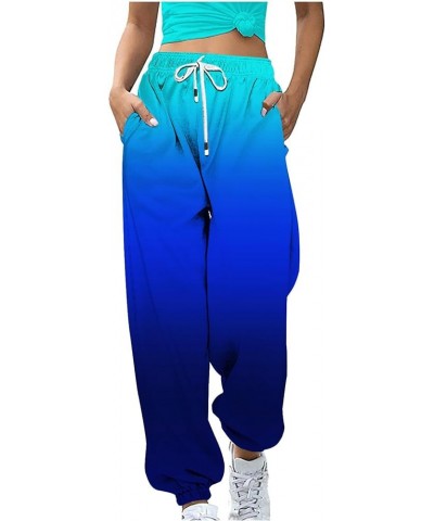 Sweatpants Women Baggy Casual Elastic High Waisted Drawstring Workout Jogger Sweatpants Comfort Athletic Lounge Y2K Pants 10-...