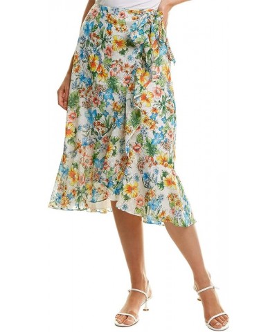 Women's Wrap Skirt Botanical Floral $14.50 Skirts