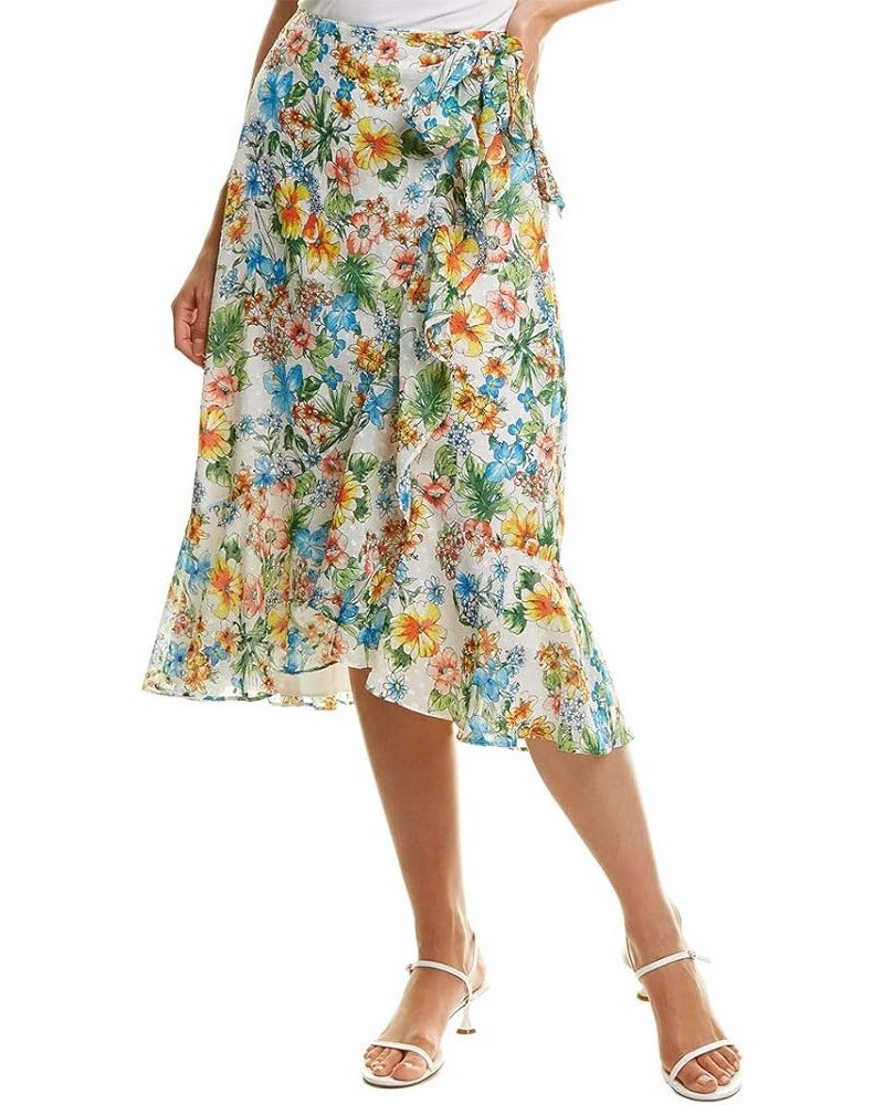 Women's Wrap Skirt Botanical Floral $14.50 Skirts