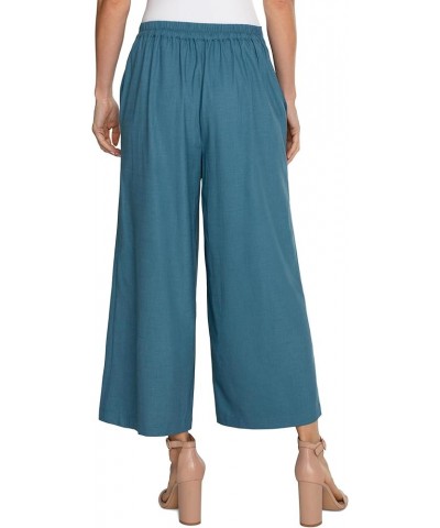 Women's Sailor High-Rise Crop Wide Leg Trouser 25 Ocean Blue $47.38 Pants