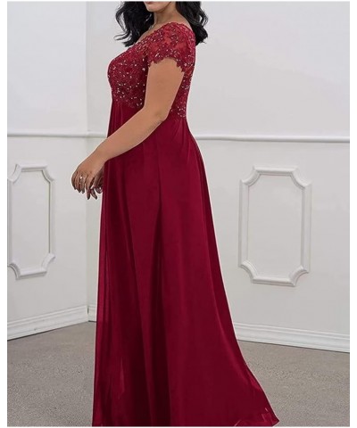 V-Neck Mother of The Bride Dresses for Wedding Plus Size Lace Applique Long Evening Party Formal Gowns Gold $35.70 Dresses