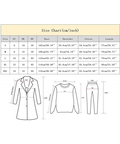 Casual Blazers Jacket for Women Long Sleeve Lapel Cardigan Open Front Printed Coat Office Work Notched Collar Mid Length P23-...