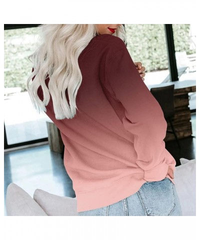 Womens Fashion Sweatshirt Clothes Solid Color Crewneck Hoodies Long Sleeve Causal 2023 Trendy Hooded Size Plus Tops 1-coffee ...