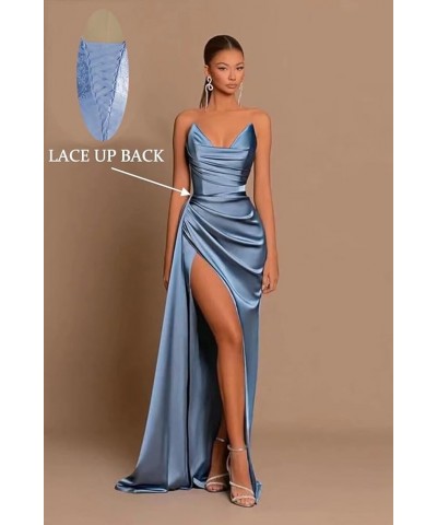 Satin Mermaid Prom Dresses Long Bodycon Bridesmaid Dress Tight Formal Evening Dress Yellow $34.79 Dresses