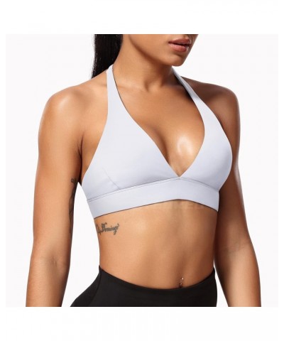 Coral Sports Bras for Women Criss-Cross Back Padded Workout Running Yoga Bra Casual Crop Tops Thin Straps Bra 2 White $13.30 ...