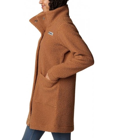 Women's Panorama Long Jacket Camel Brown $40.75 Jackets