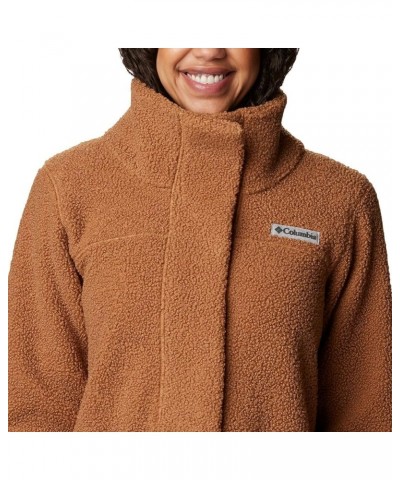 Women's Panorama Long Jacket Camel Brown $40.75 Jackets