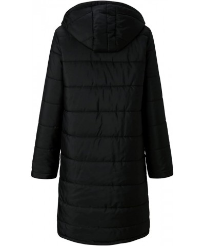 Quilted Warm Coat With Pockets Women's Long Vest Zipper Sleeveless Jacket Winter Quilted Outdoor Fashion Hooded Coat I-black ...