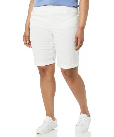 Women's Plus Size Amanda Pull on Bermuda Short Vintage White $10.00 Shorts