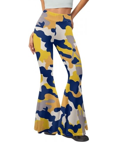 Womens Flared Leggings Bell Bottom Pants for Women Butt Lift Art Cow Pattern $11.34 Leggings