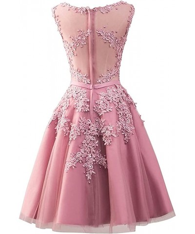 Short Prom Dress Tulle Cocktail Dresses Junior Homecoming Dresses Appliques Bridesmaid Dress Grass Green $38.50 Dresses