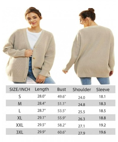 Fall Cocoon Cardigan,Cashmere Cocoon Cardigan for Women Open Front Oversized Button Sweaters Fall Cardigans Knit 9 $22.73 Swe...