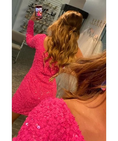 Halter Short Tight Homecoming Dresses for Teens Sparkly Bodycon Cocktail Party Gowns YZTS071 B-blush $29.67 Dresses