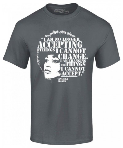 Angela Davis Inspirational Quote T-Shirt Charcoal $9.68 Tops