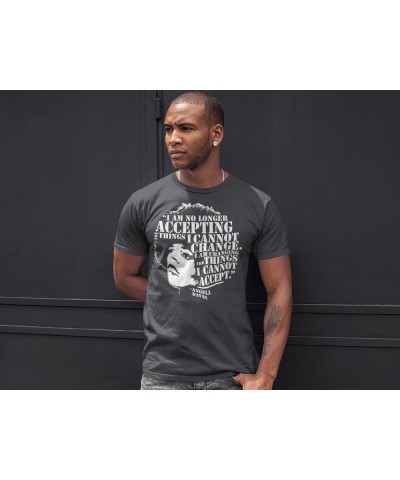 Angela Davis Inspirational Quote T-Shirt Charcoal $9.68 Tops