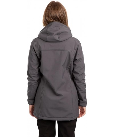 Womens/Ladies Kristen Longer Length Hooded Waterproof Jacket Carbon $33.04 Jackets