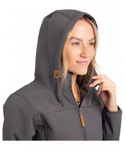 Womens/Ladies Kristen Longer Length Hooded Waterproof Jacket Carbon $33.04 Jackets