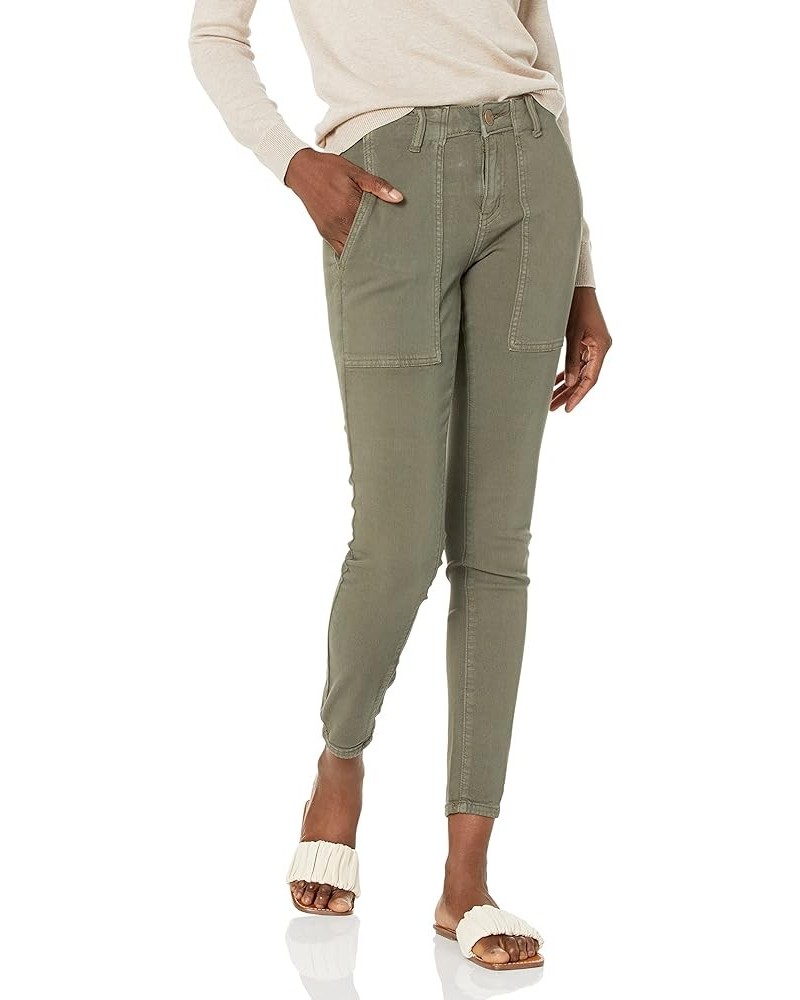 Blair-BLK Mid-Rise Skinny Jeans Camo Green $13.91 Jeans