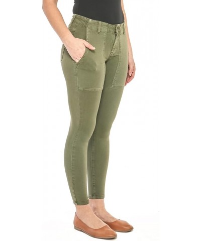 Blair-BLK Mid-Rise Skinny Jeans Camo Green $13.91 Jeans