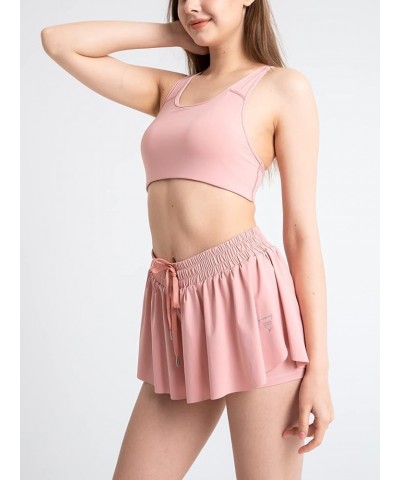 Womens Flowy Shorts with Pockets Pink $12.71 Activewear