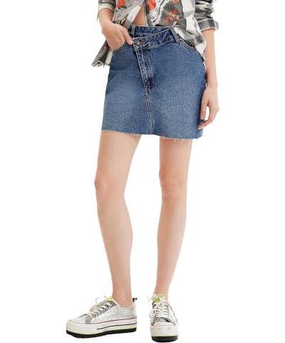 Women's Woman Denim Skirt Short Blue $10.50 Skirts