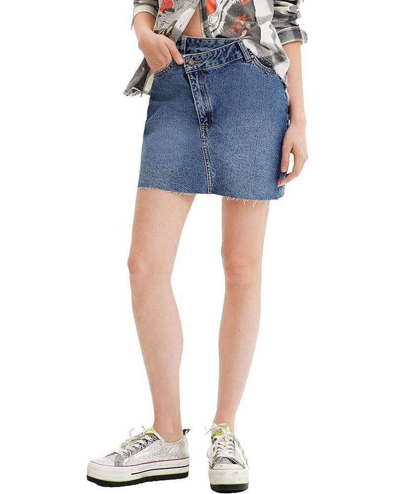 Women's Woman Denim Skirt Short Blue $10.50 Skirts