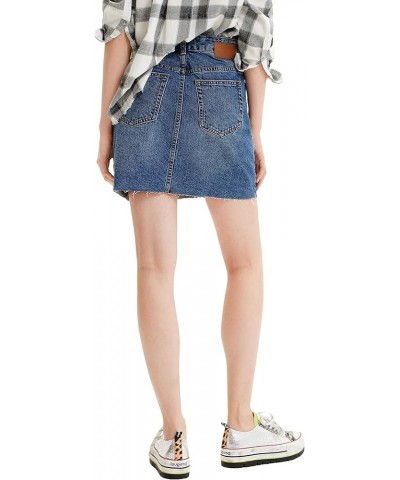 Women's Woman Denim Skirt Short Blue $10.50 Skirts