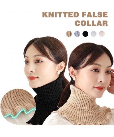 Fake Turtleneck Dickies for Women, Knitted False Collar, Detachable Turtleneck Collar,Unisex Fake Collars Mock for Women Girl...