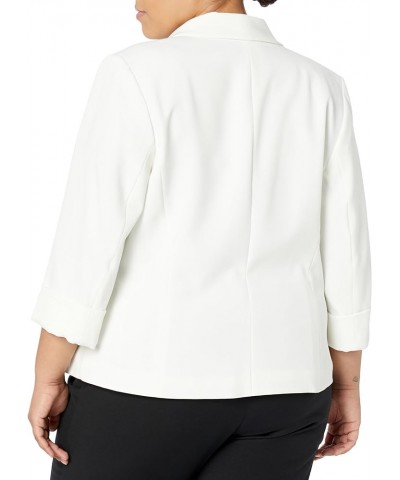 Women's Shawl Collar Open Jacket with Cuffed Sleeves Vanilla Ice $34.29 Blazers