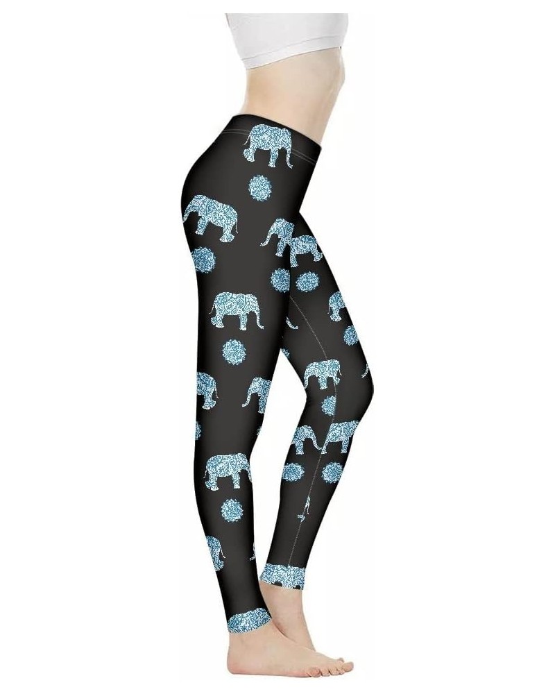 Trendy Print High Waist Yoga Pants for Women Leggings Sports Trousers Boho Turtle $15.11 Activewear