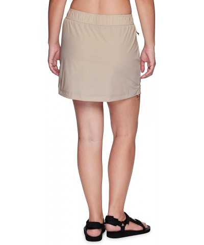 Women's Stretch Woven Hiking Skort, Lightweight Quick Drying Skort with Pockets for Golf, Tennis, Outdoors Bungee Light Beige...