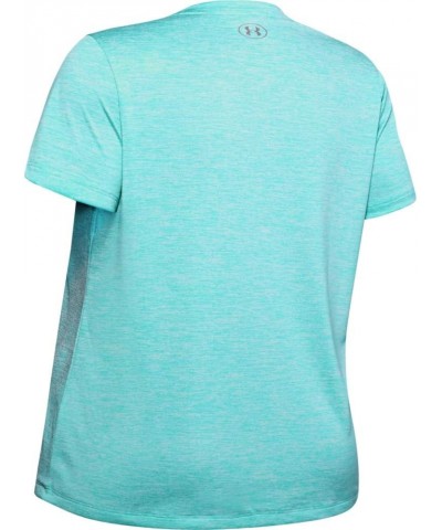 Women's Tech Twist Short-Sleeve Crew T-Shirt Blue Haze (425)/Metallic Silver $14.56 Activewear