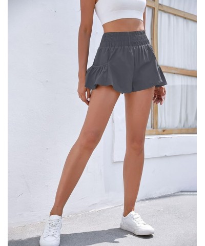 Womens High Waisted Shorts Athletic Running Shorts Workout Gym Quick Dry Flowy Shorts with Pockets Cadet Grey48 $10.39 Active...