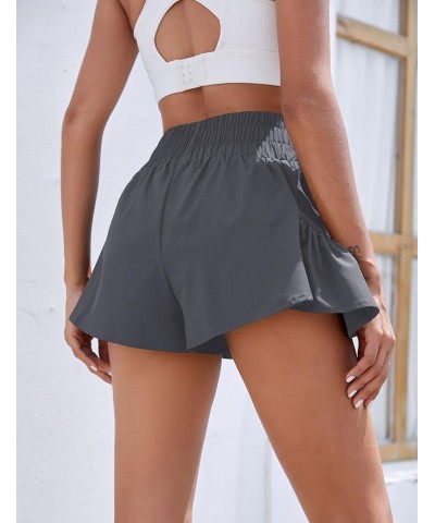 Womens High Waisted Shorts Athletic Running Shorts Workout Gym Quick Dry Flowy Shorts with Pockets Cadet Grey48 $10.39 Active...