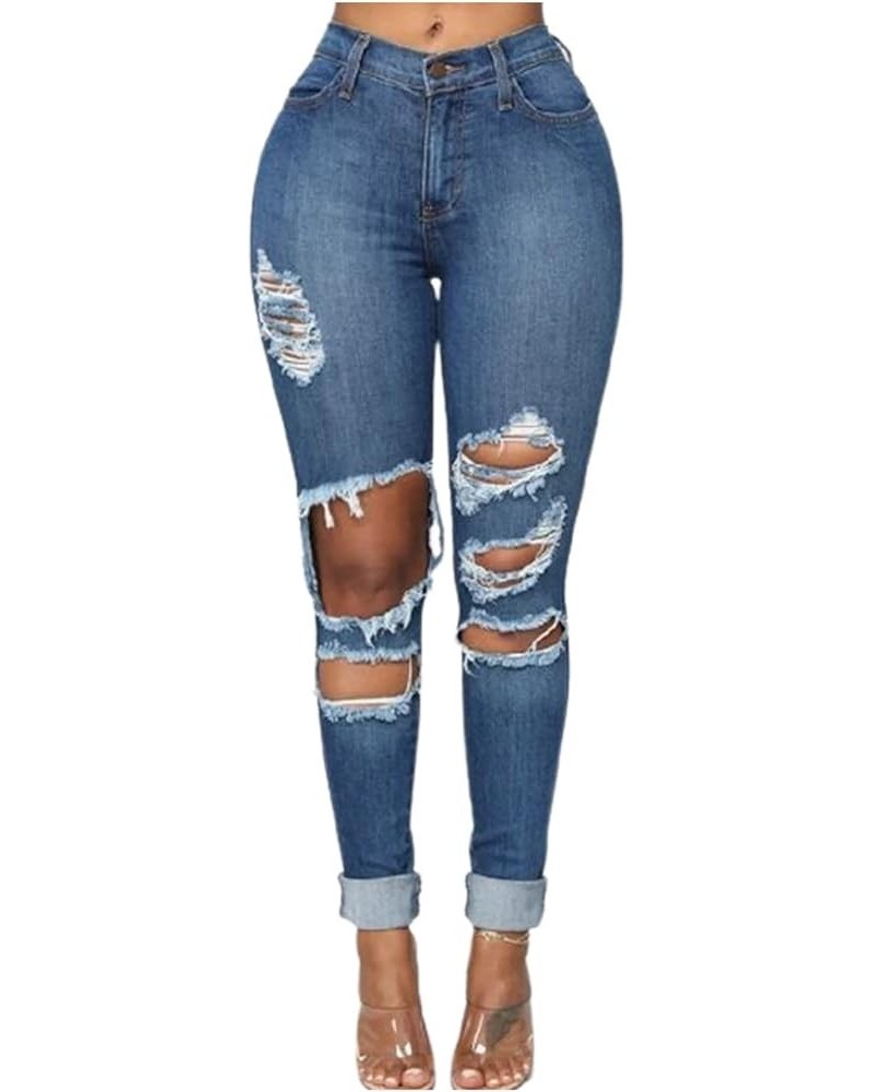 Women's Butt Lifting Skinny Jeans High Waist Denim Jeans Distressed Slimming Pants Destroyed Ripped Pencil Jean Pants for Cow...